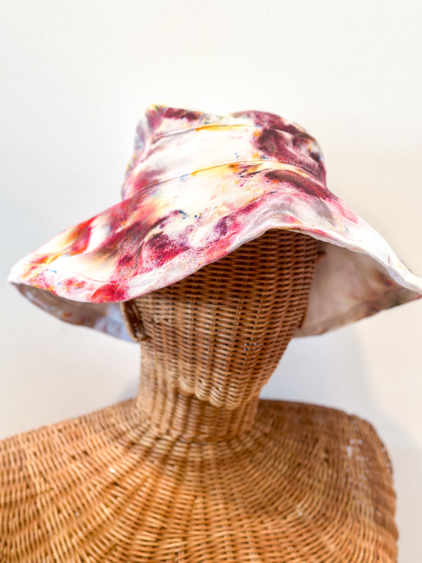 Upcycled Ice Dye Bucket Hat