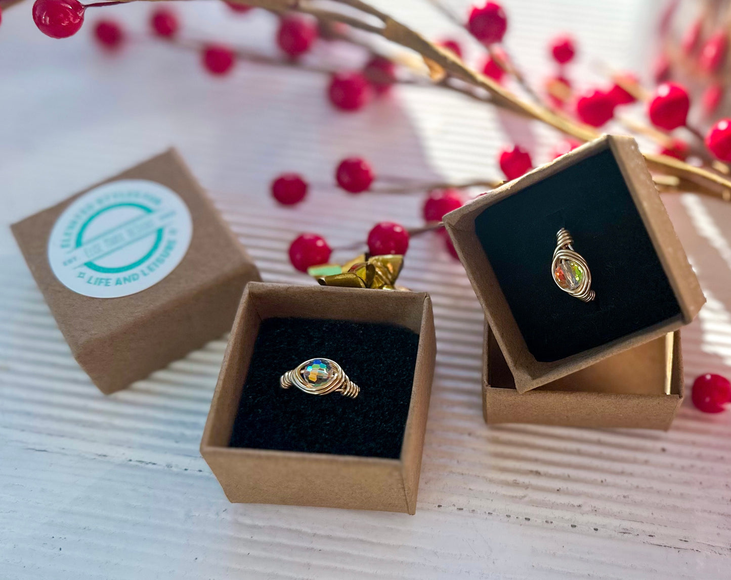 Sun Catcher Wrapped Ring