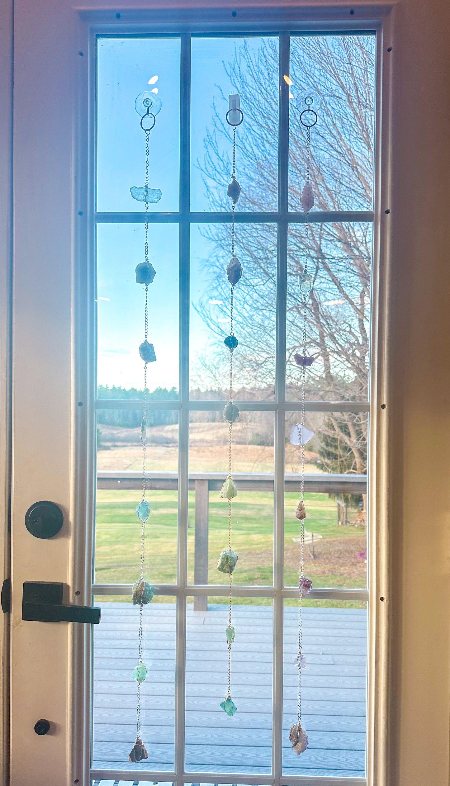One Of a Kind-Wire Wrapped Stones + Sea Glass Home Decor