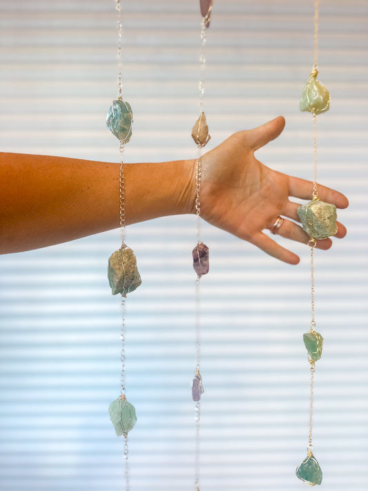 One Of a Kind-Wire Wrapped Stones + Sea Glass Home Decor