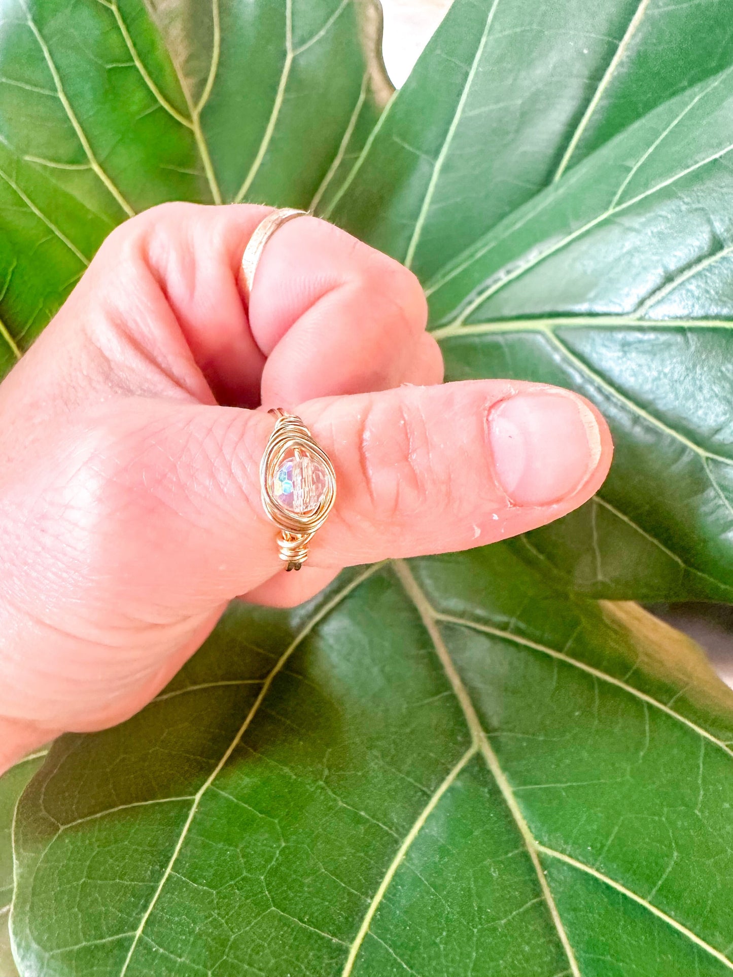 Sun Catcher Wrapped Ring