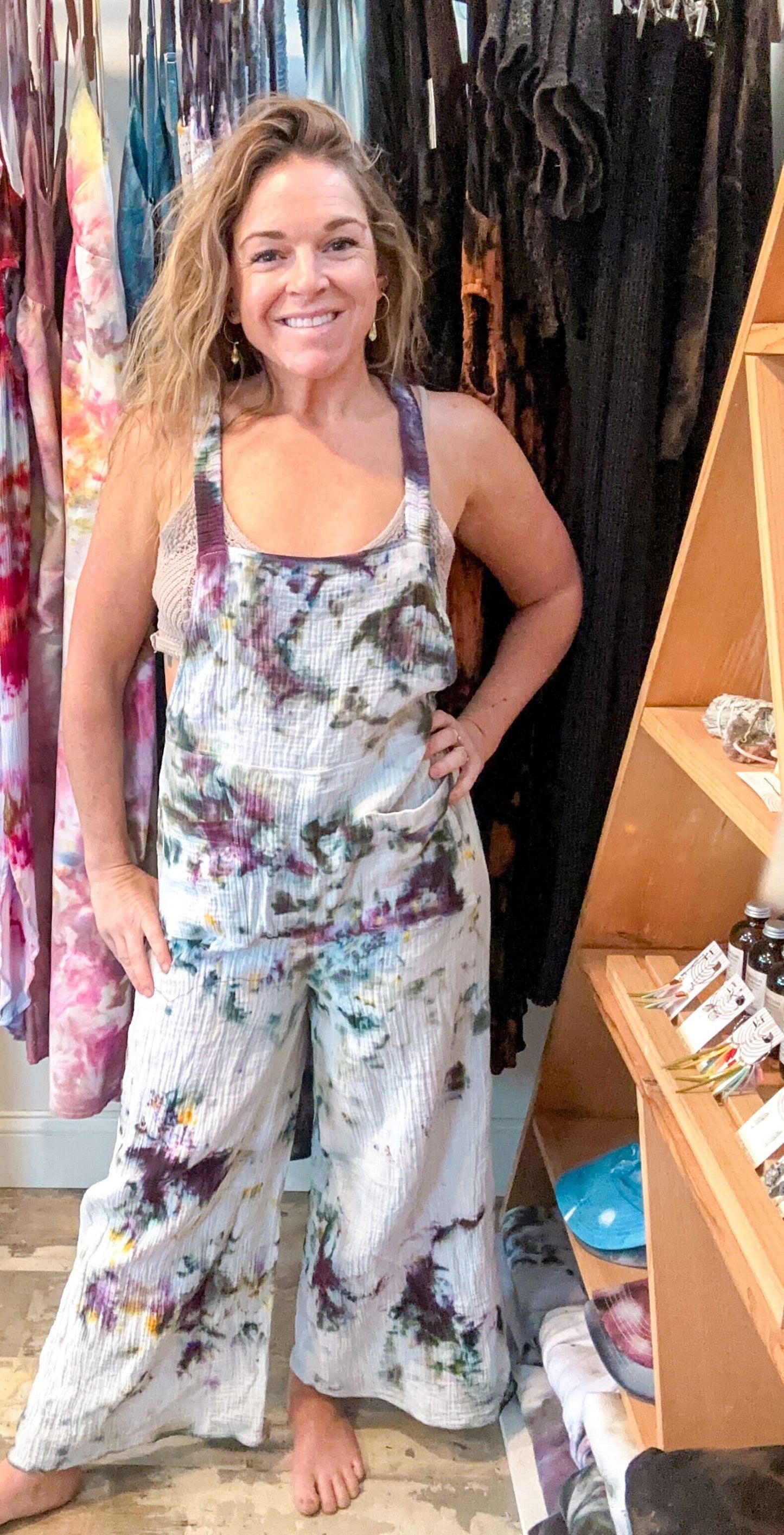Tie Dye Overall Jumpsuit