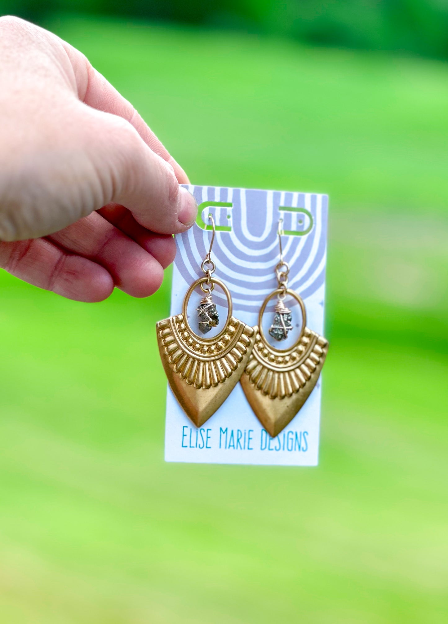 Pyrite Protection Earrings