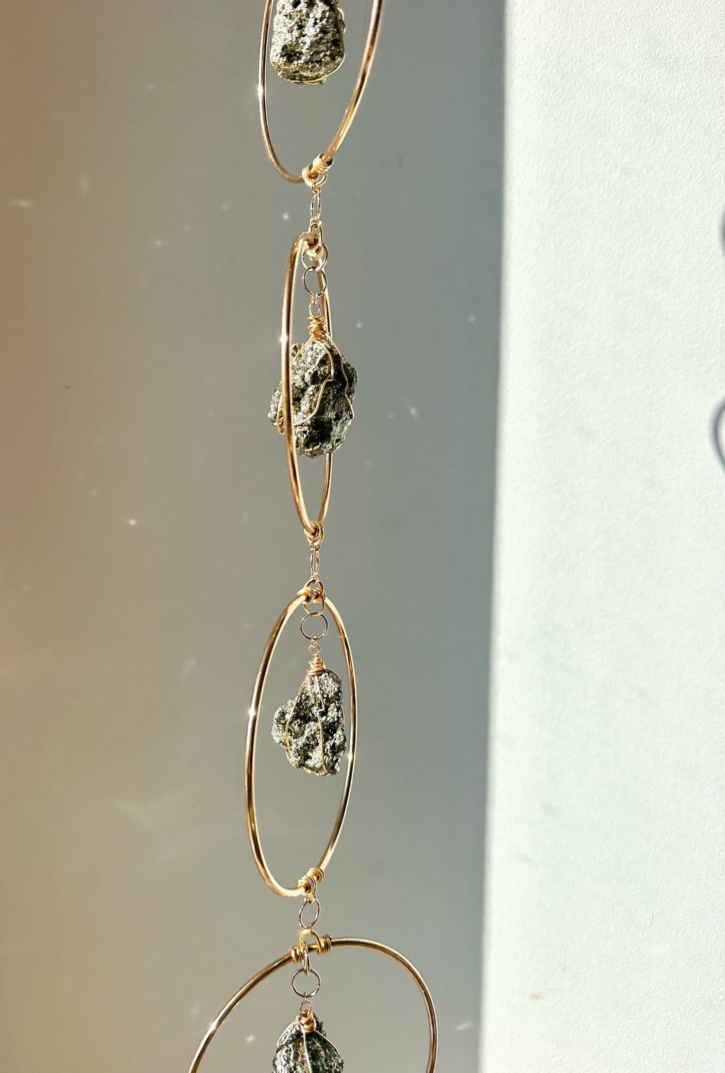 Pyrite Intention Hanging | Crystal Decor | Spiritual Gifts