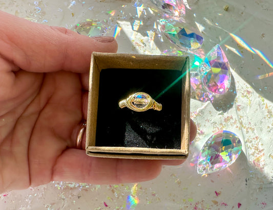 Sun Catcher Wrapped Ring