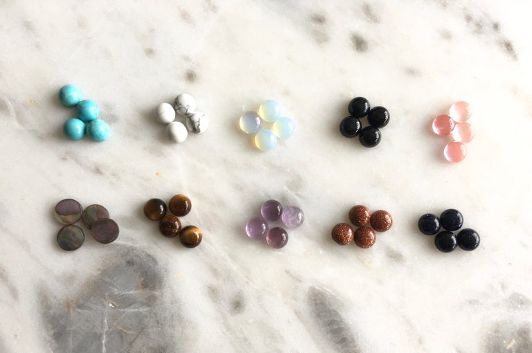 Gemstone Stud Earrings