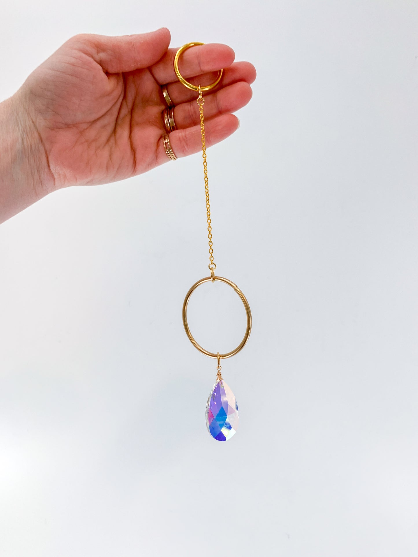 Teardrop Crystal Sun Catcher