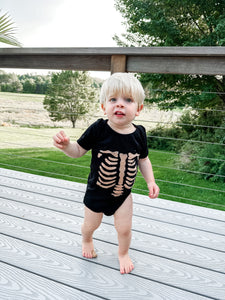 Baby Skeleton Tie Dye Onesie