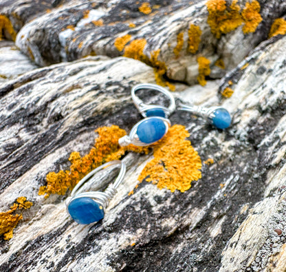 Kyanite Grounding Wire Wrapped Ring