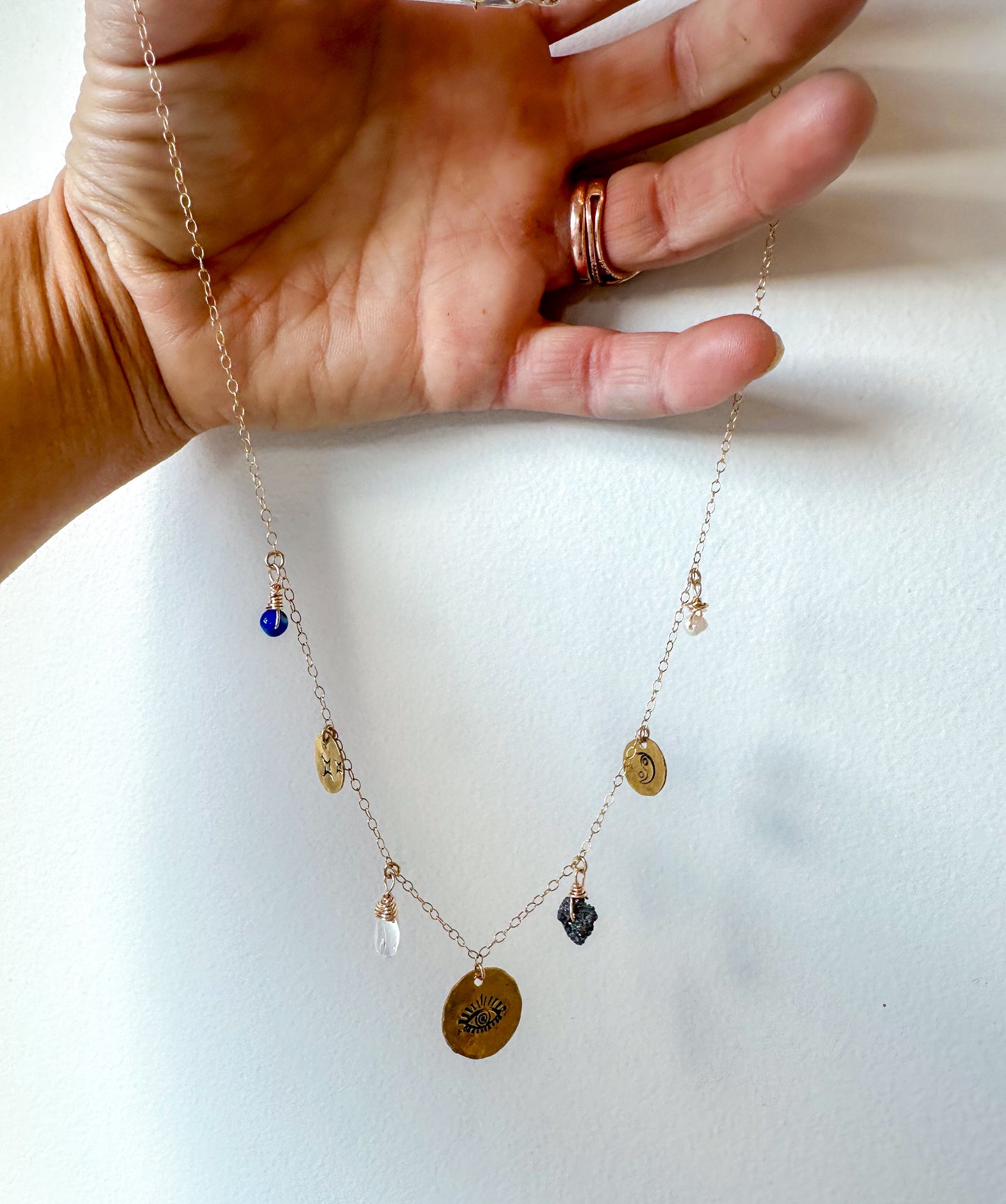 Balance and Protection Charm Necklace