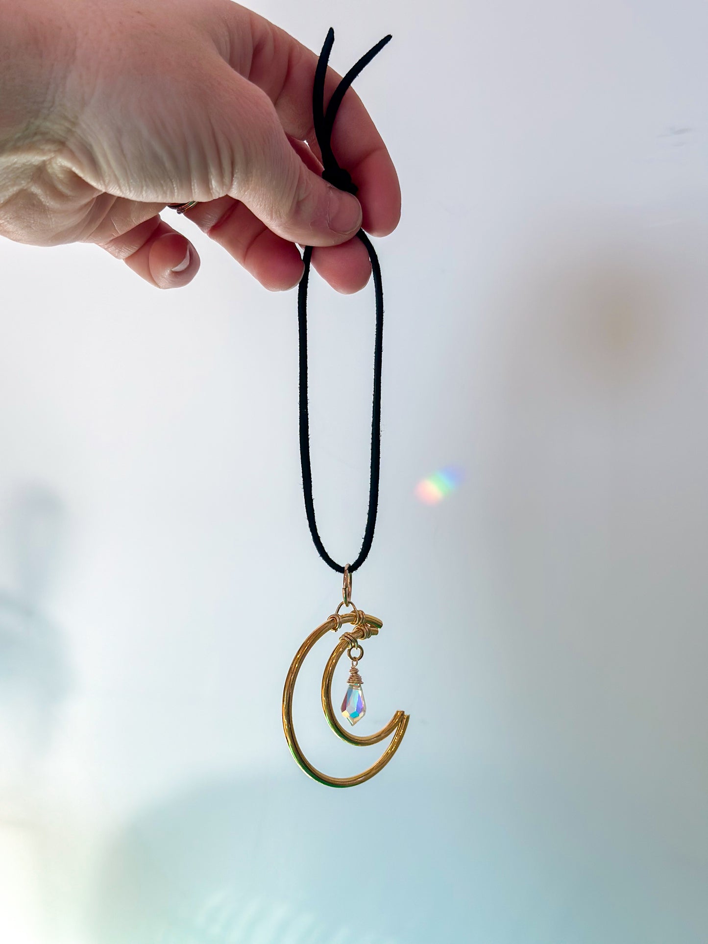 Moon + Sun Catcher Hanger | Ornament | Car Charm