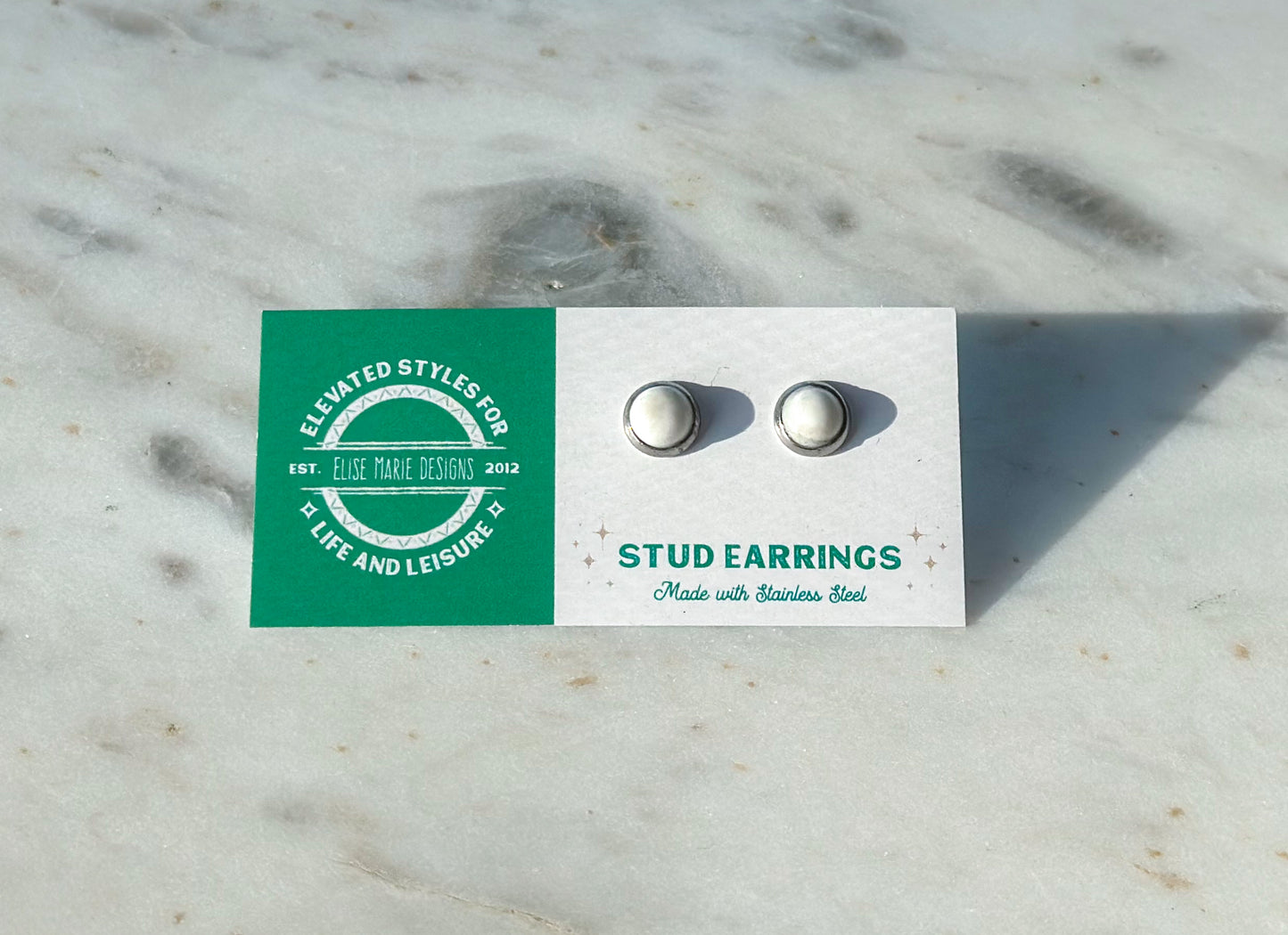 Gemstone Stud Earring