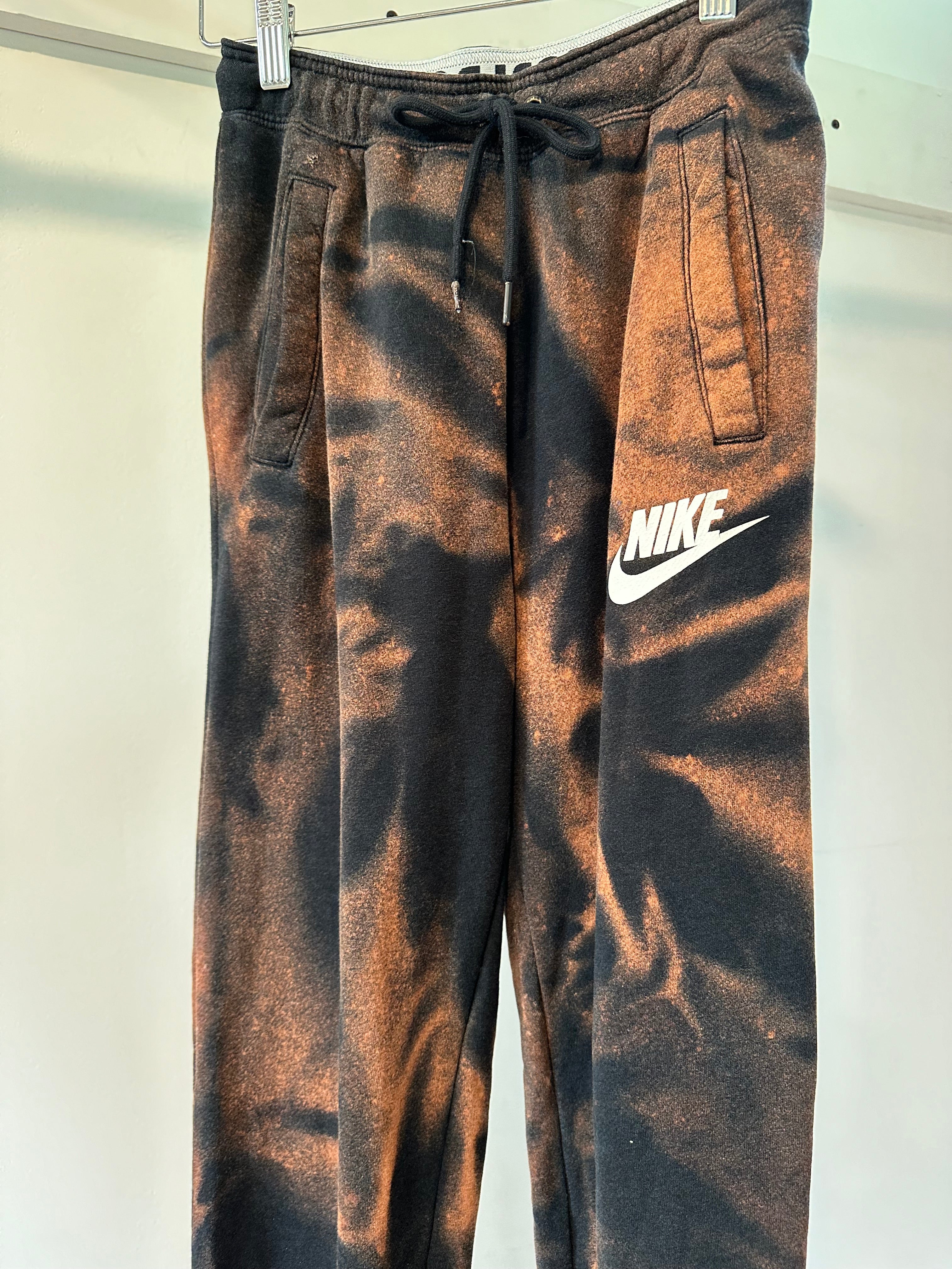 Upcycled Reverse Dyed Nike Women s Joggers Size XS Elise Marie DeSigns