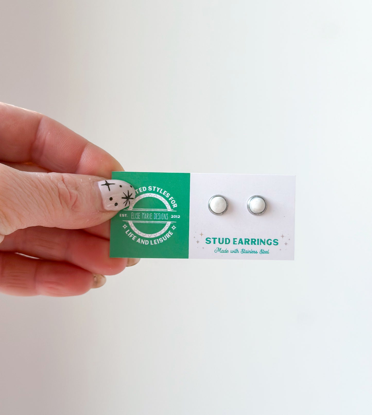 Gemstone Stud Earring