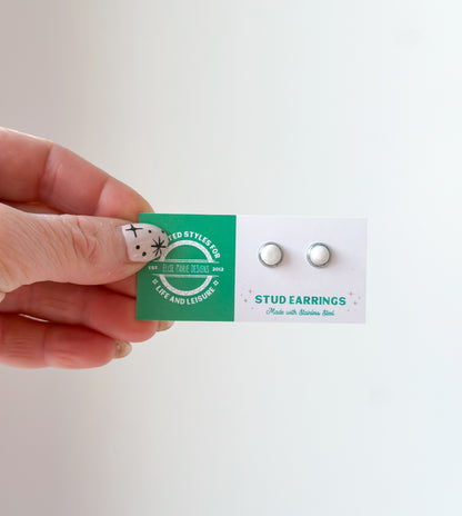 Gemstone Stud Earring