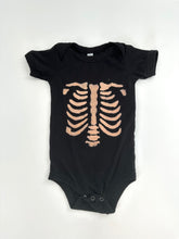 Load image into Gallery viewer, Baby Skeleton Tie Dye Onesie