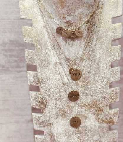 M.A.M.A. coin necklace