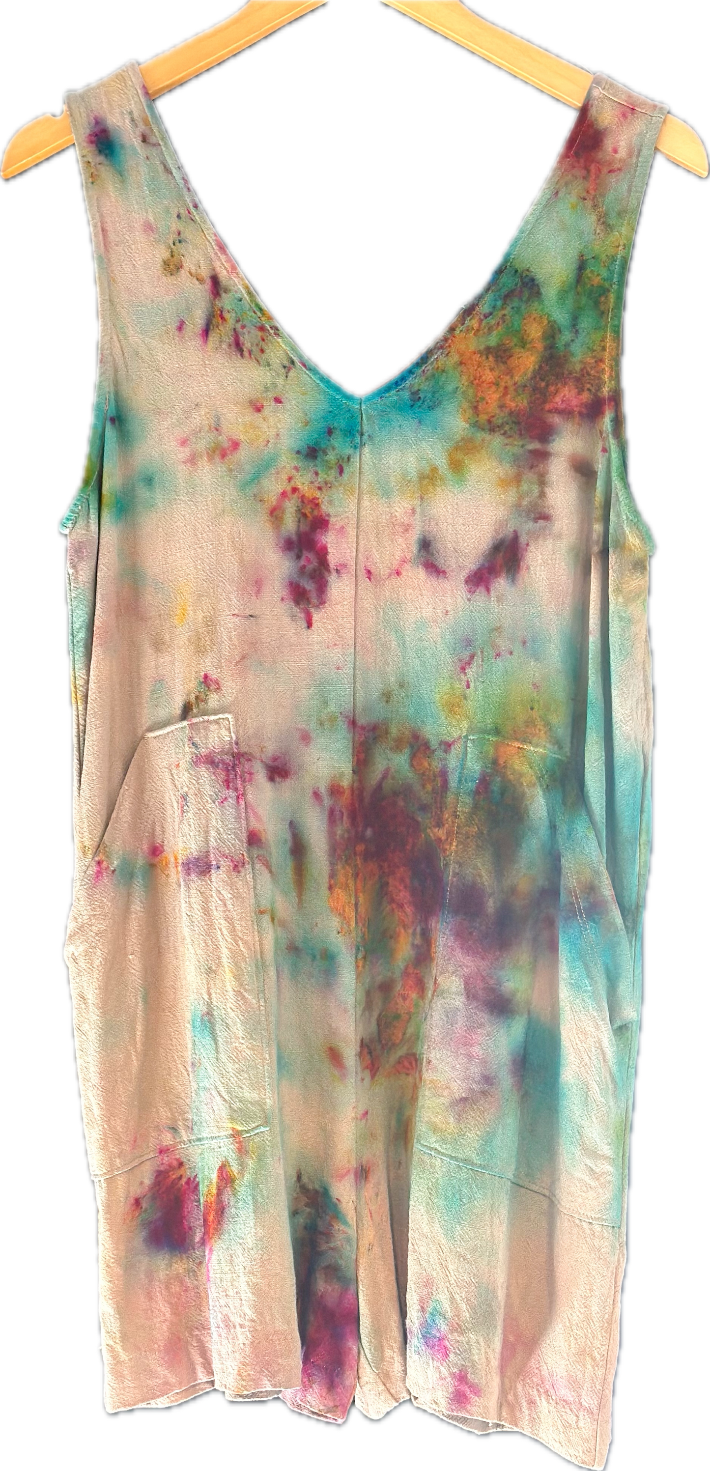 Linen Tie Dye Romper