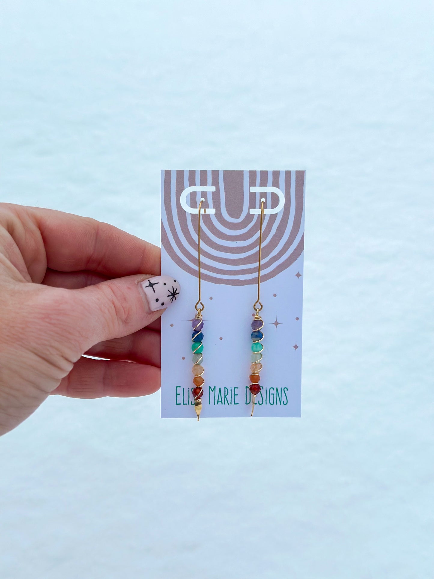 Chakra Drop Earrings | Spiritual Jewelry