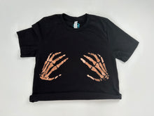Load image into Gallery viewer, Handsy Skeleton Cropped Tee