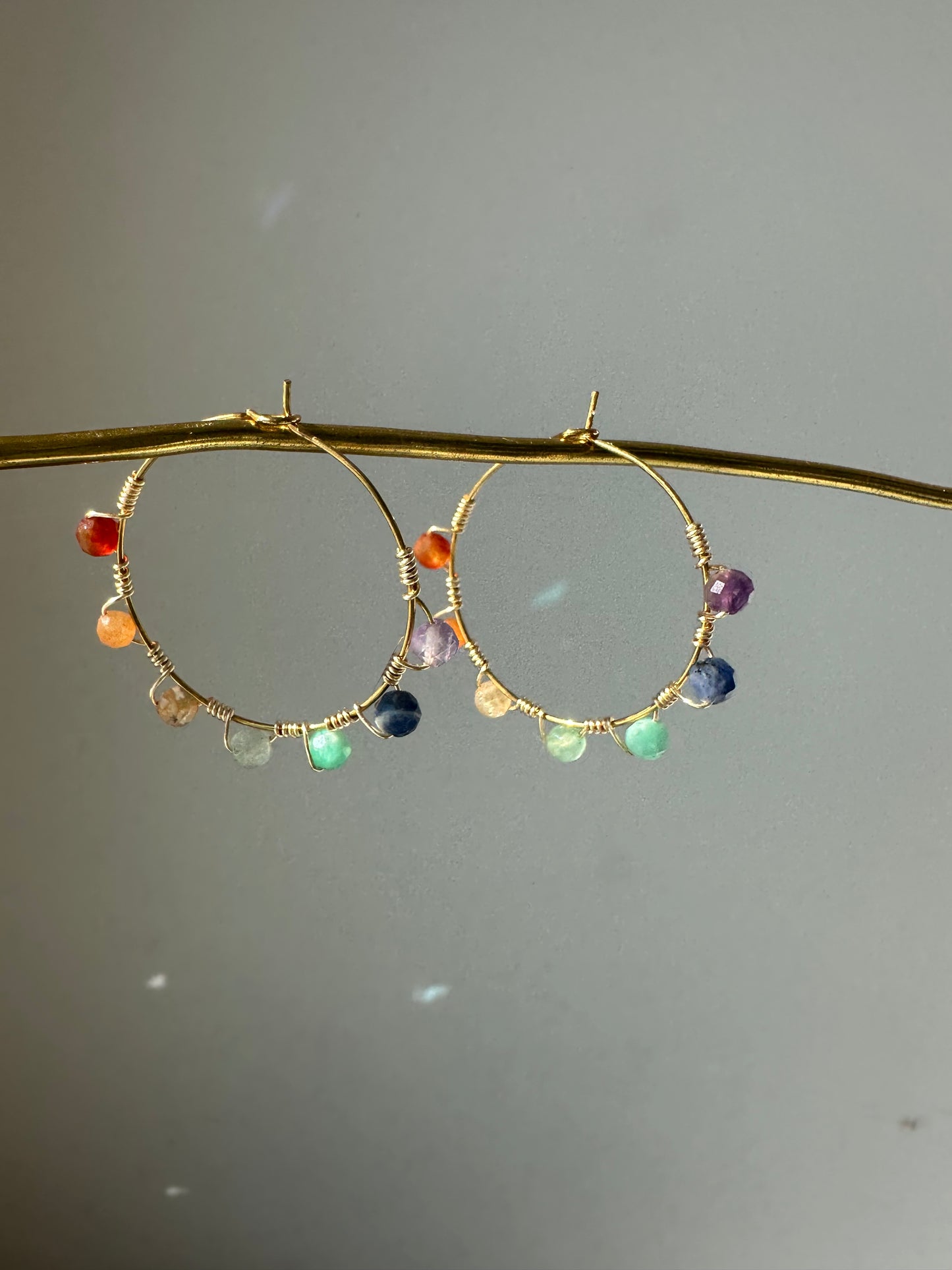 Chakra Hoops | Spiritual Earrings