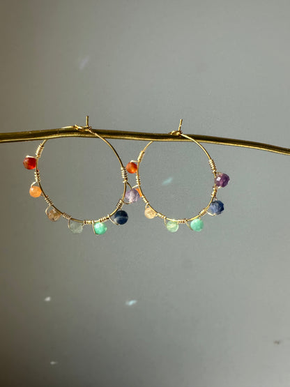 Chakra Hoops | Spiritual Earrings