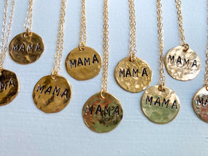 Hammered Mama Necklace