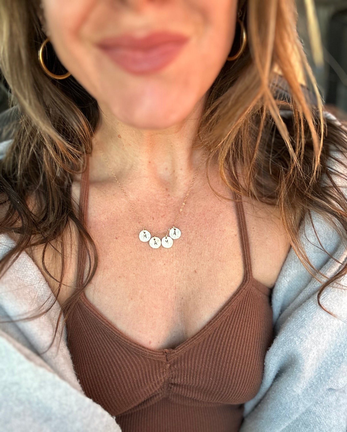 M.A.M.A. coin necklace