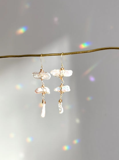 Ethereal Pearl Drop Earrings