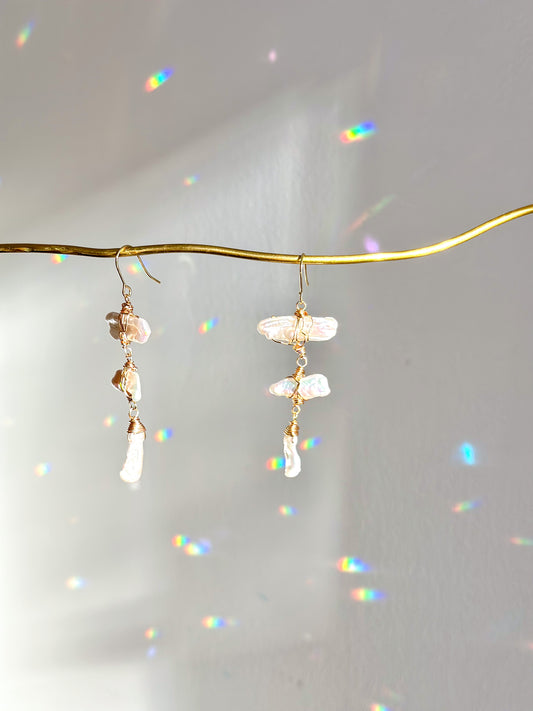 Ethereal Pearl Drop Earrings