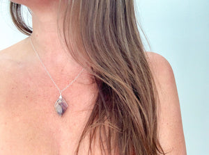Diamond Gemstone Drop Necklace