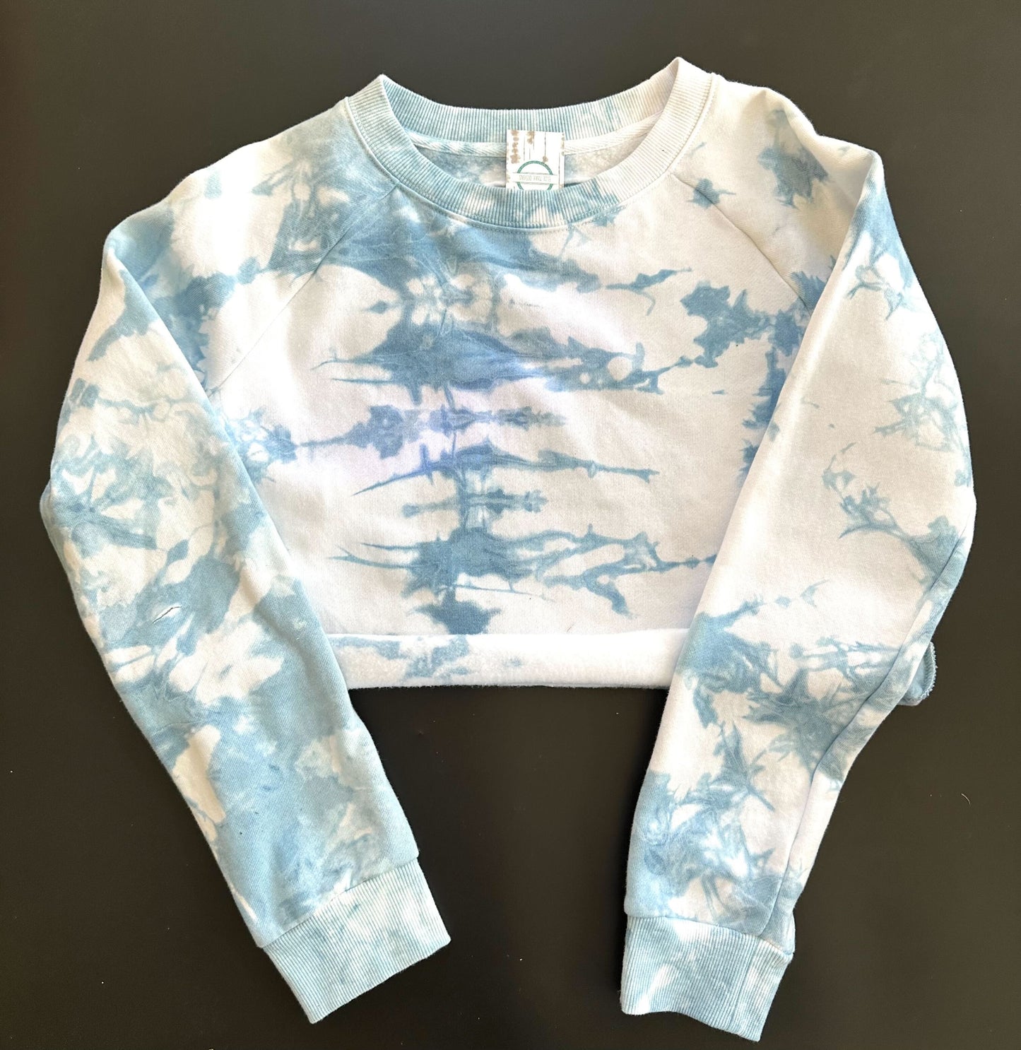 Tie Dye Crop Crewneck Sweatshirt Sale Size Small