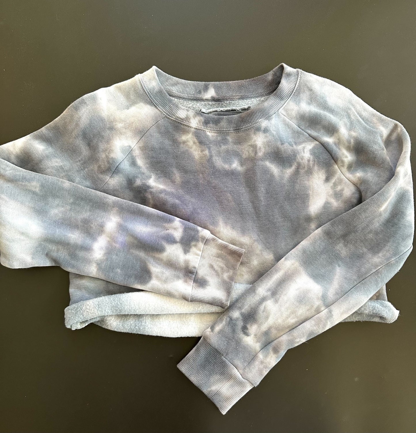 Tie Dye Crop Crewneck Sweatshirt Sale Size Small