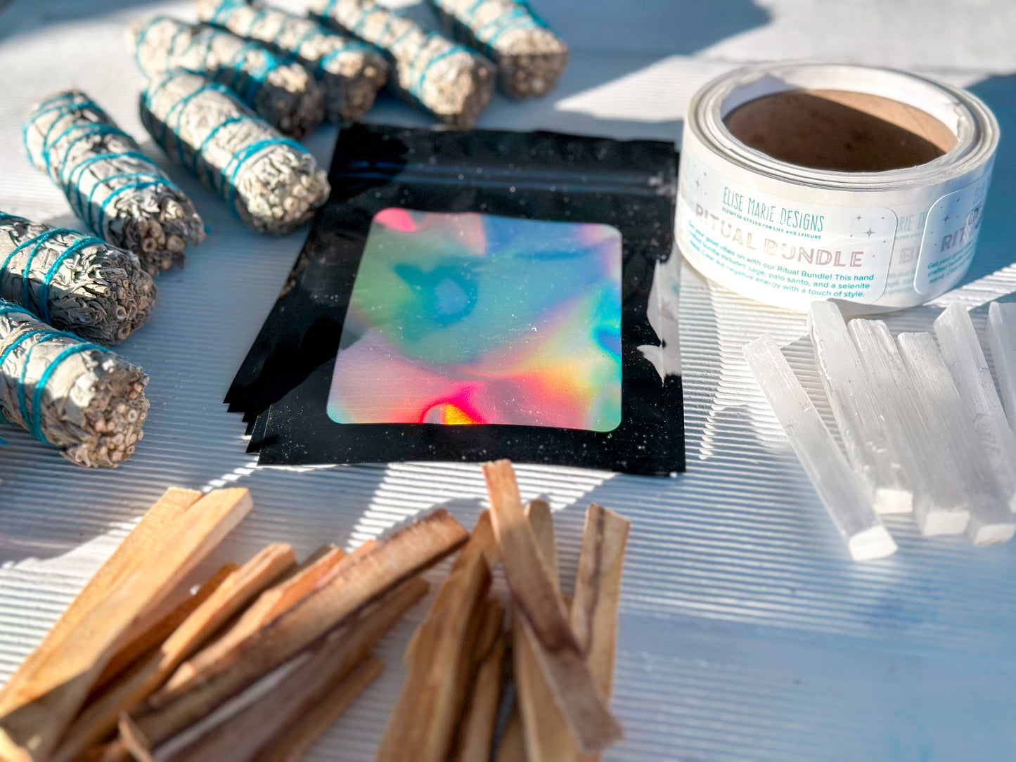 Ritual Bundle | Palo Santo| Sage | Selenite Wand