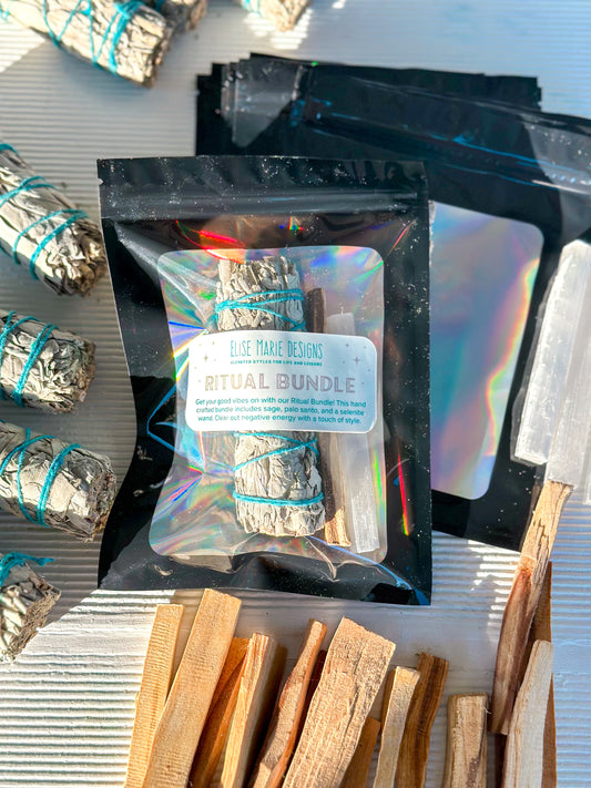 Ritual Bundle | Palo Santo| Sage | Selenite Wand