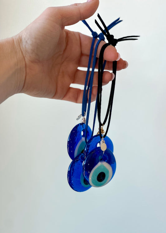 Evil Eye Charm | Bohemian Ornament | Home Decor | Car Accessory