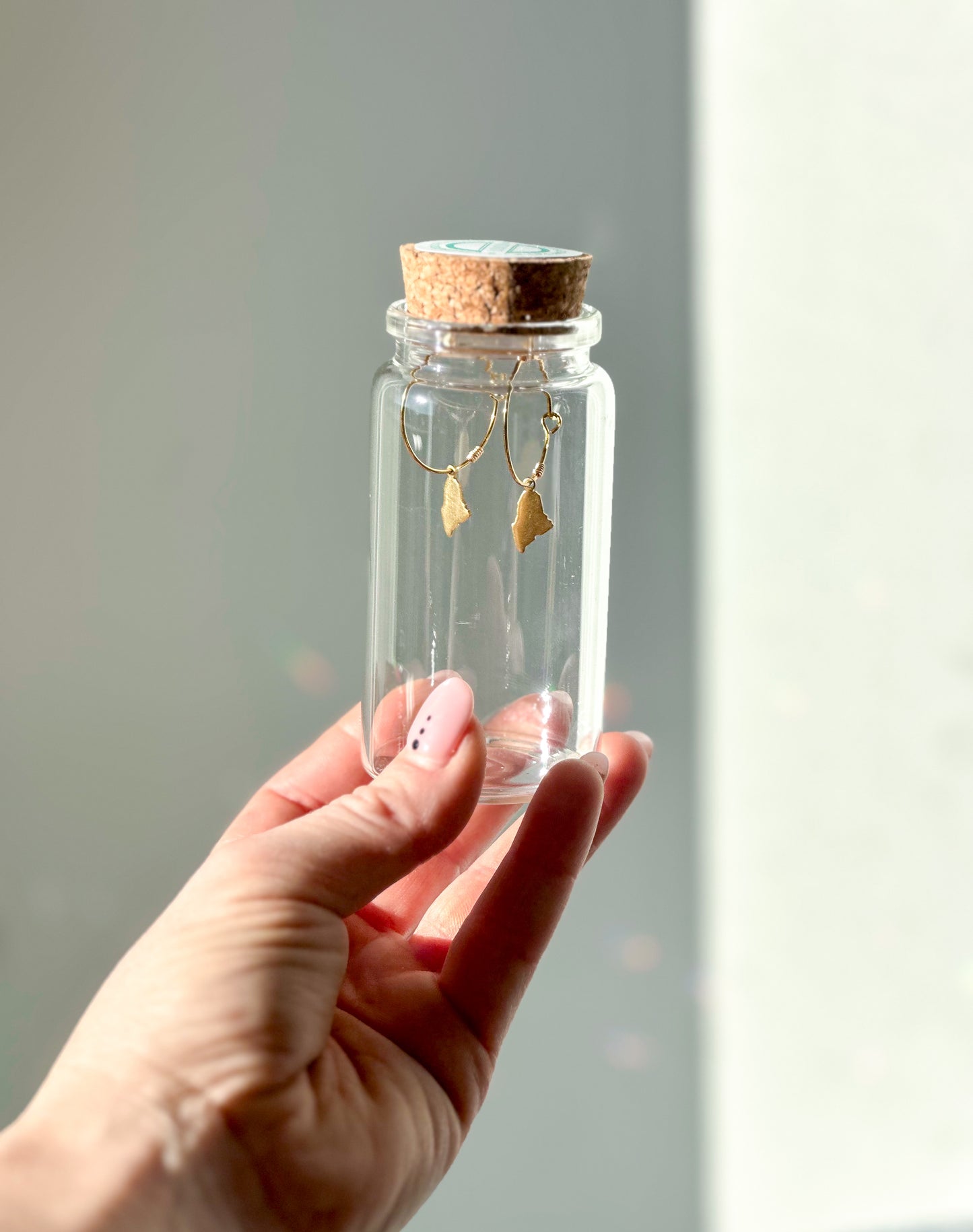 Maine Charm Hoop Earrings | State Pride