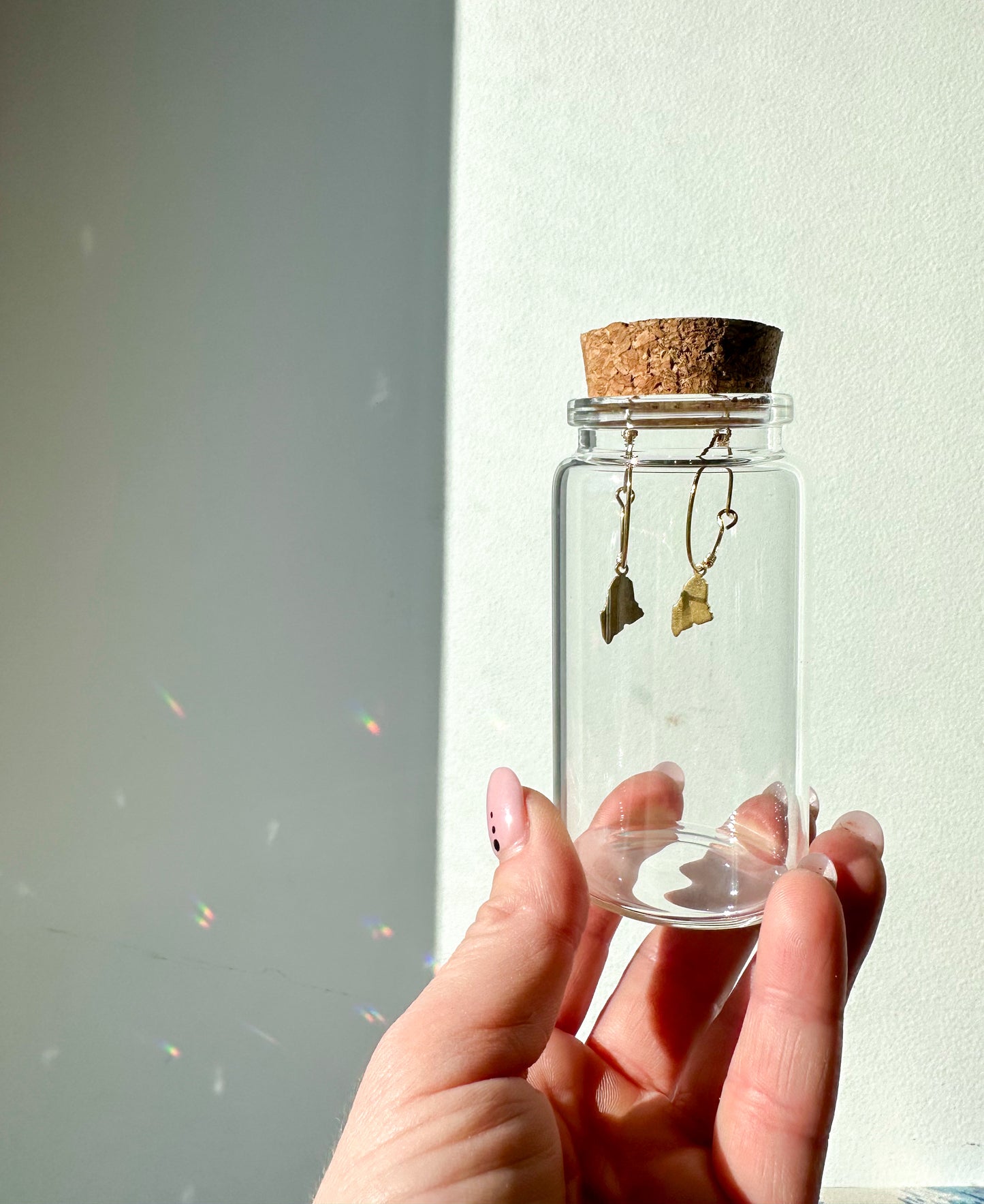 Maine Charm Hoop Earrings | State Pride