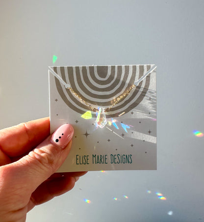 Sun Catcher Layering Necklace | Prism Necklace