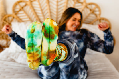 Ice Dyed Bamboo Socks