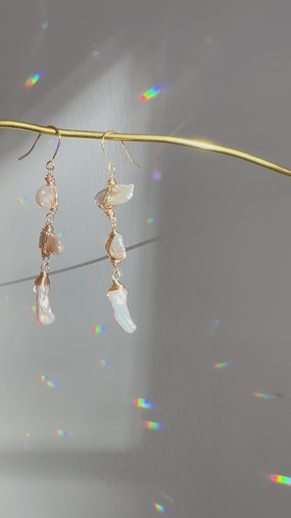 Ethereal Pearl Drop Earrings