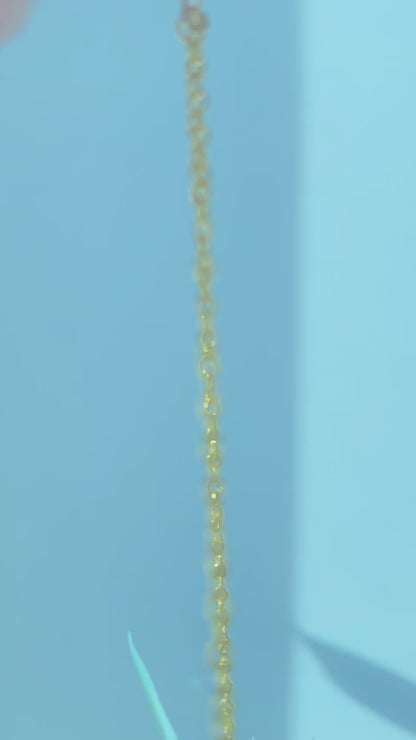 Selenite + Gold Air Plant Hanger