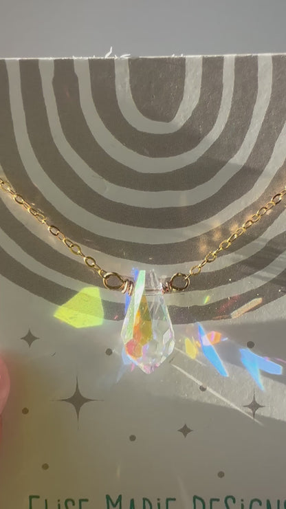 Sun Catcher Layering Necklace | Prism Necklace
