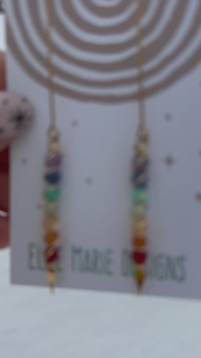 Chakra Drop Earrings | Spiritual Jewelry