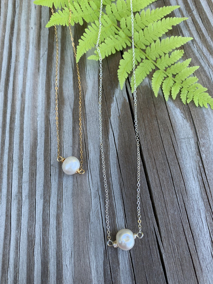 Simple Pearl Necklace