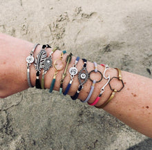 Load image into Gallery viewer, Stackable Suede Bracelets with Assorted Charms