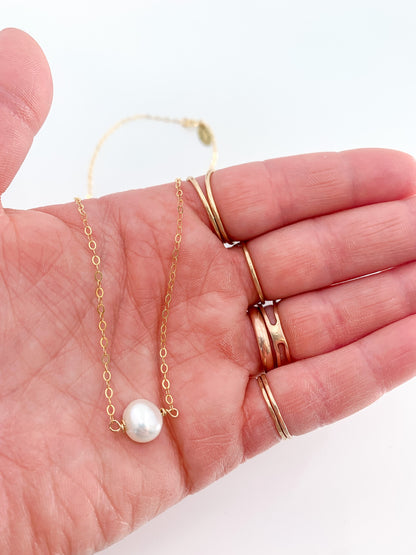 Simple Pearl Necklace