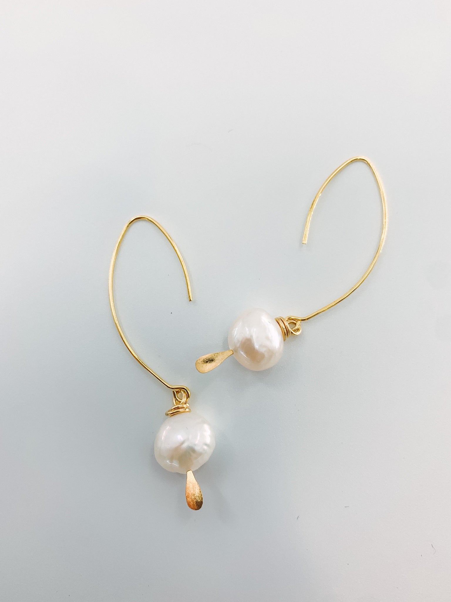 Equilibrium Reversible Pearl Earrings