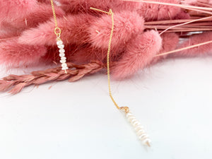 Pearl Bar Threader Earring