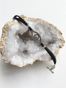 Evil Eye Suede Bracelet